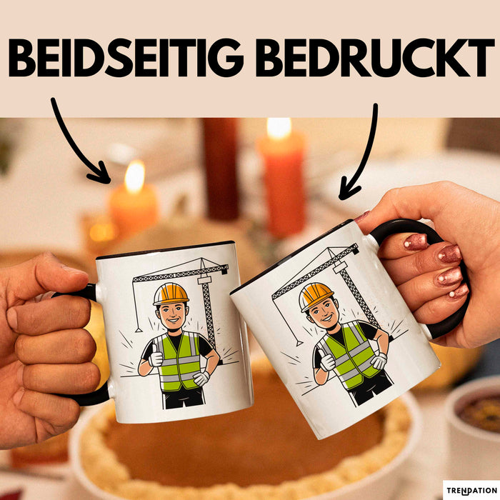 Bauarbeiter Tasse Geschenk Lustige Geschenkidee Spruch Für Bau Profis Trendation