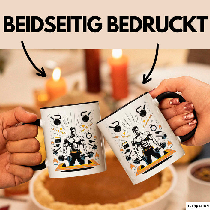 Fitnesstrainer Tasse Geschenk Lustige Geschenkidee Spruch Für Fitness Motivatoren Trendation