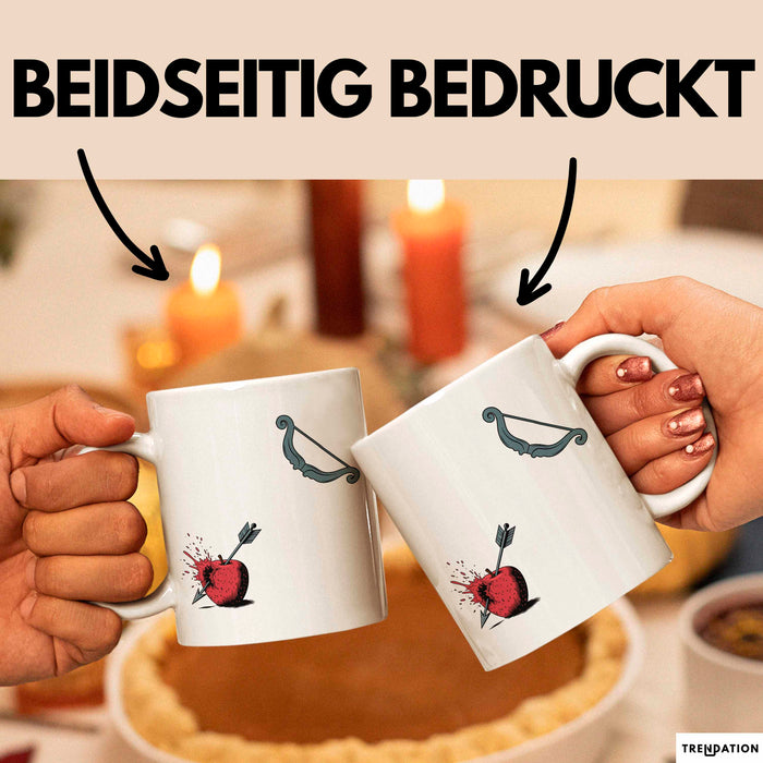 Bogenjäger Tasse Geschenkidee Bogenschütze Lustiger Spruch Geschenkidee Lustig Weiß Trendation