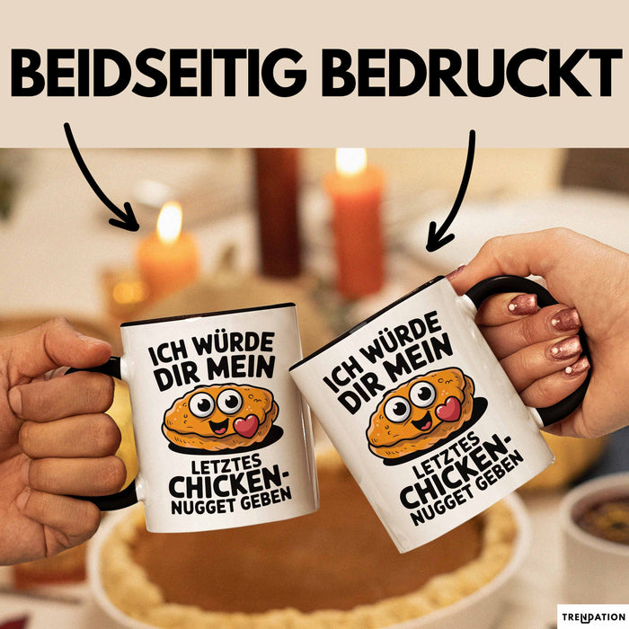 Ehemann Ehefrau Paare Jahrestag Tasse Geschenk Lustige Geschenkidee Spruch Ich Würde Dir Mein Letztes Chicken Nugget Geben Trendation