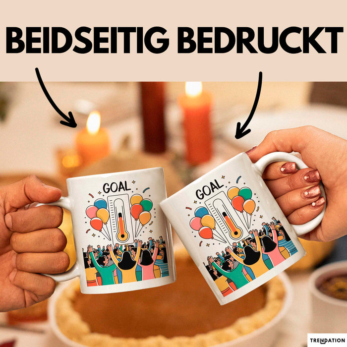 Fundraiser Tasse Geschenk Lustige Geschenkidee Spruch Für Spenden Champions Weiß Trendation