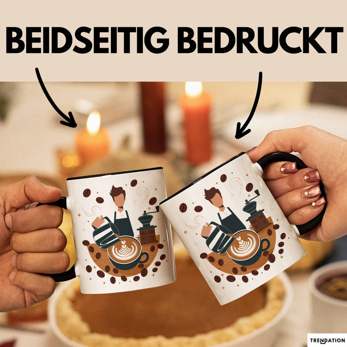 Barista Tasse Geschenk Lustige Geschenkidee Spruch Für Kaffee Liebhaber Trendation