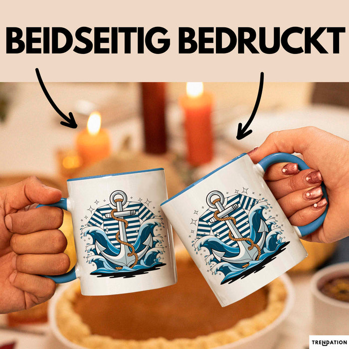 Seemann Tasse Geschenk Lustige Geschenkidee Spruch Für Ozean Liebhaber Blau Trendation