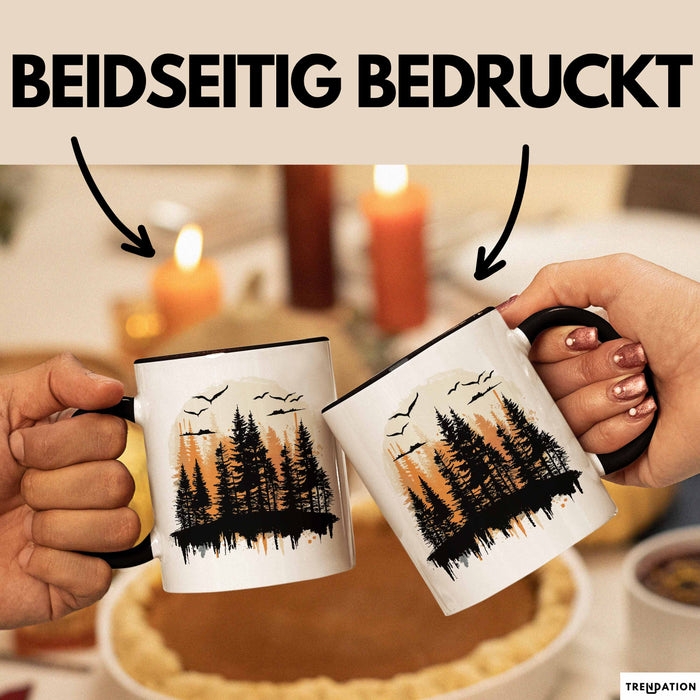 Wald Tasse Geschenk Wandern Geschenkidee Wanderlustige Trendation