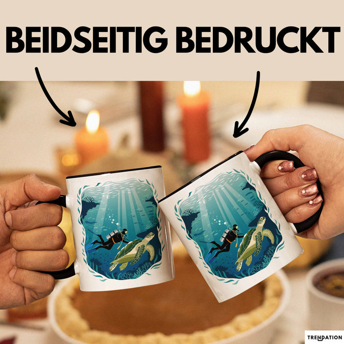 Taucher Tasse Geschenkidee für Tauch Enthusiasten Trendation