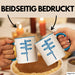 Büroarbeit Kollege Abschied Tasse Geschenk Lustige Geschenkidee Spruch Bye Bye Alles Gute Blau Trendation