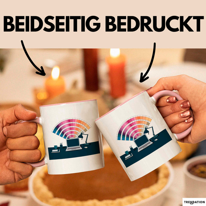 Grafik Designer Tasse Geschenk Lustige Geschenkidee Spruch Für Visuelle Kreative Rosa Trendation
