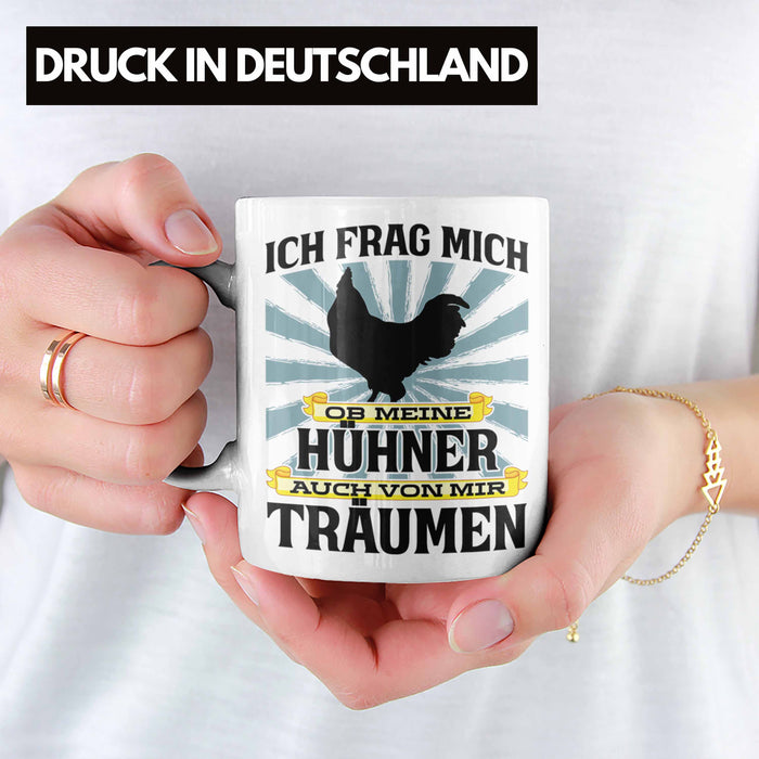 Trendation - Landwirt Spruch Geschenk Tasse Landwirtschaft Geschenke für Männer Traktor Spruch Kaffeetasse Hühner-Flüsterer Bauer Weiß Trendation