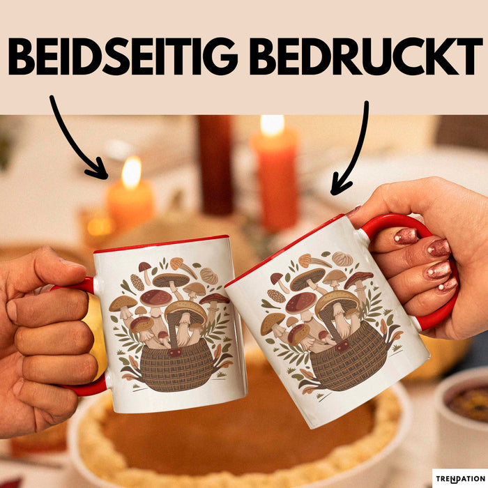 Sammler Tasse Geschenkidee für Wildnahrungs Entdecker Rot Trendation