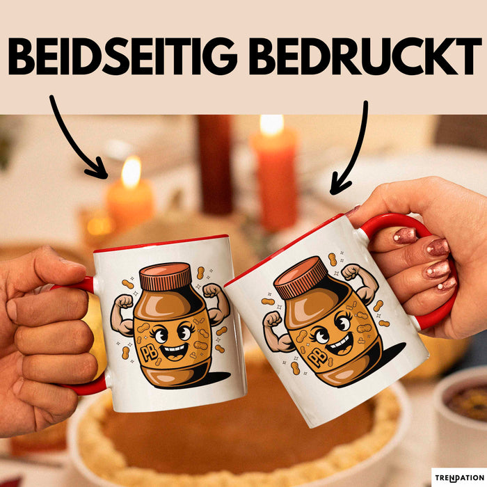 Nussbutter Fan Tasse Geschenkidee für Aufstrich Liebhaber Rot Trendation