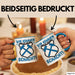 Aue im Erzgebirge Tasse Wir Kommen Aus Dem Schacht Steine Klopfen Kaffee-Becher Geschenkidee Geschenk Blau Trendation
