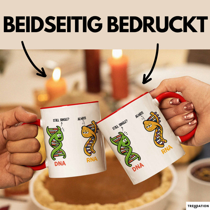 Naturwissenschaft Biologie Lehrer Biologe Tasse Geschenk Lustige Geschenkidee Spruch Immer Noch Single Rot Trendation