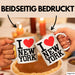 New York City USA Tasse Geschenk Lustige Geschenkidee Spruch Ich Liebe New York Weiß Trendation