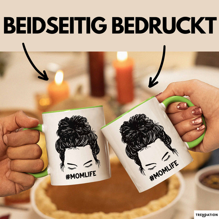 Mutter Tasse Geschenk Stress #Momlife Geschenkidee für beste Mama Muttertag Idee Mom Geschenk von Tochter an Mutter Grün Trendation