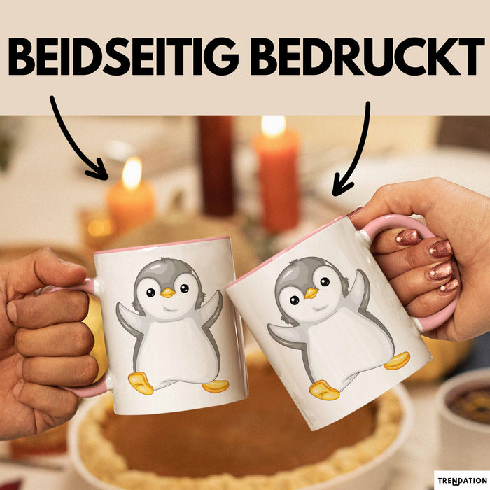 Lustige Pinguin Tasse Geschenk Pinguin-Liebhaber Rosa Trendation
