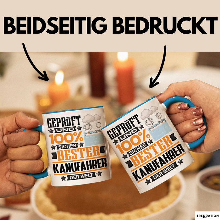 Kanufahrer Geschenk Lustiger Spruch für Kanufahrer Geschenkidee Bester Kanufahrer Der Welt Blau Trendation