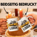 Lissabon Portugal Tasse Geschenk Lustige Geschenkidee Spruch Seilbahn Reise Straßenbahn Weiß Trendation