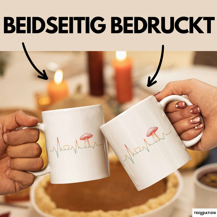Pilzsammler Tasse Geschenk Pilze Sammeln Geschenkidee Weiß Trendation
