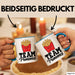 French Fries Tasse Pommes Frites Team Fritten Fans Blau Trendation
