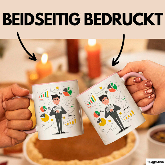 BWL Student Tasse Geschenk Lustige Geschenkidee Spruch Für Zukünftige Führungskräfte Rosa Trendation