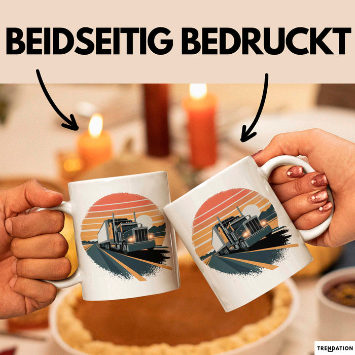 Lkw Fahrer Tasse Geschenkidee Fernfahrer Lustiger Spruch Geschenkidee Lustig Weiß Trendation