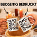 Sarkastische Ente Tasse Geschenk Lustige Geschenkidee Spruch Frieden war nie eine Option Weiß Trendation
