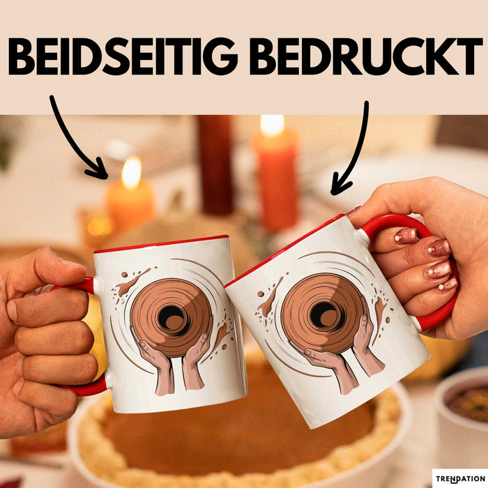 Töpfer Künstler Tasse Geschenk Lustige Geschenkidee Spruch Für Ton Kreative Rot Trendation