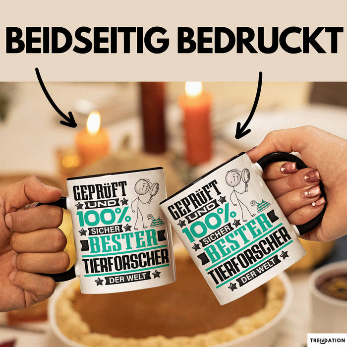 Tierforscher Geschenk Lustiger Spruch für Tierforscher Geschenkidee Bester Tierforscher Der Welt Schwarz Trendation