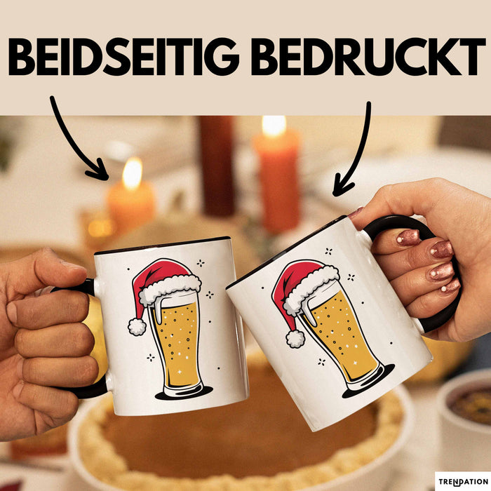 Bier Weihnachtsfeier Tasse Geschenk Lustige Geschenkidee Spruch Trendation