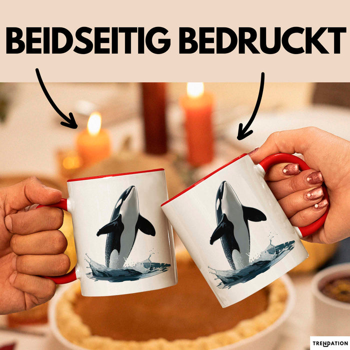 Wal Tier Tasse Geschenk Lustige Geschenkidee Spruch Rot Trendation