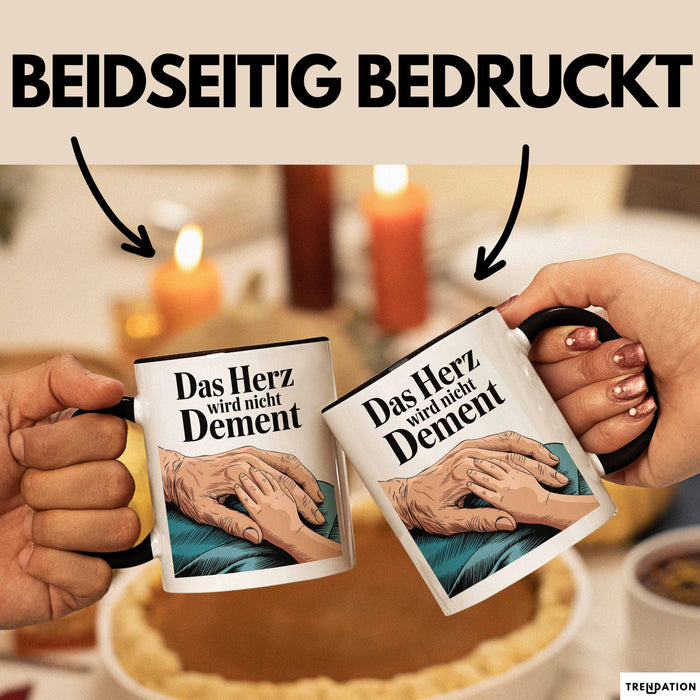 Krankenschwester Pflege Betreuung Tasse Geschenk Lustige Geschenkidee Spruch Das Herz Wird Nicht Dement Trendation
