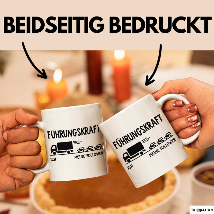 Lkw Fahrer Trucker Tasse Geschenk Lustige Geschenkidee Spruch Führungskraft Weiß Trendation