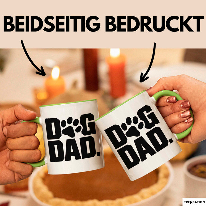 Hund Tierliebhaber Tasse Geschenk Lustige Geschenkidee Spruch Hunde Papa Grün Trendation