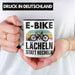 Trendation - Elektrofahrrad E-Bike Tasse mit Spruch Geschenk Ebike Lustige Geschenke Kaffeetasse Rentner Schwarz Trendation