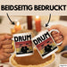 Drummer Schlagzeug-Spieler Geschenk Tasse Geschenkidee Kaffee-Becher Schlagzeuger Drum Weiß Trendation