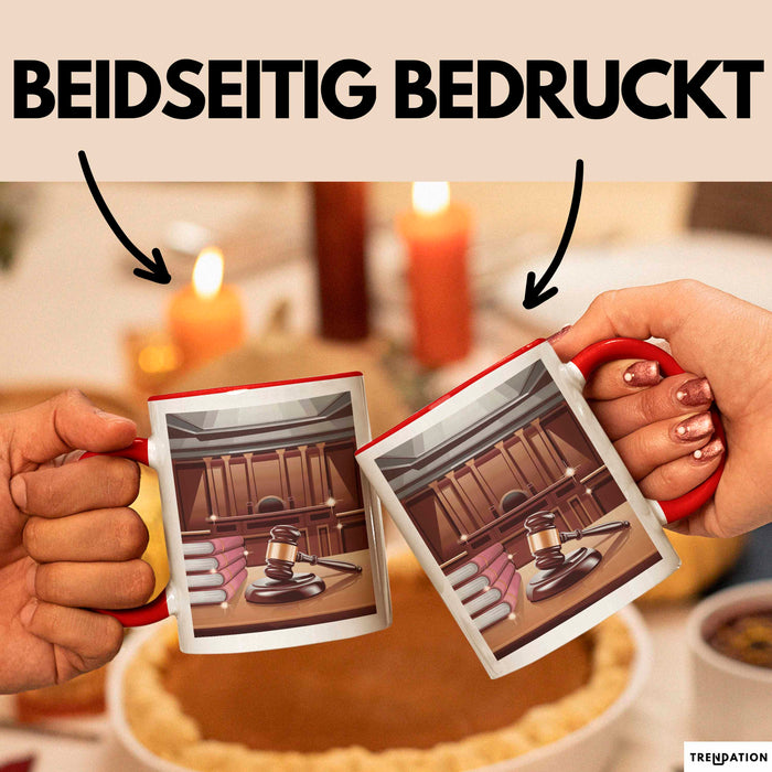 Gerichtsschreiber Tasse Geschenk Lustige Geschenkidee Spruch Für Gerichtspersonal Rot Trendation