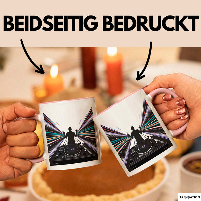 DJ Tasse Geschenk Lustige Geschenkidee Spruch Für Beat Macher Rosa Trendation