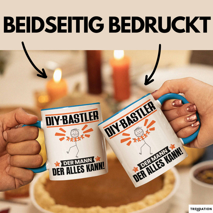 DIY-Bastler Tasse Geschenk für DIY-Bastler Der Mann Der Alles Kann Geschenkidee zum Geburtstag Blau Trendation