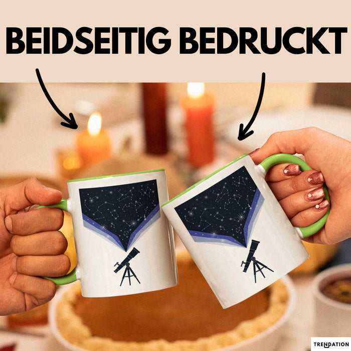 Astronomie Liebhaber Tasse Geschenk Lustige Geschenkidee Spruch Für Sternen Gucker Grün Trendation