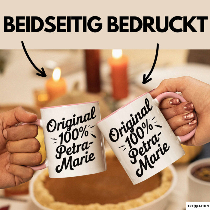 Petra-Marie Tasse Geschenk Original 100% Petra-Marie Geschenkidee Geburtstag Rosa Trendation