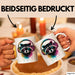 Waschbär Tierliebhaber Musik Kopfhörer Tasse Geschenk Lustige Geschenkidee Spruch Weiß Trendation