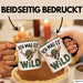Hirschjäger Jagd Tasse Geschenk Ich mag’s wild Spruch Trendation