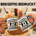 Handball Geschenk Tasse Geschenkidee Handball-Spieler Handballspielerin Mädchen Jungs Kaffee-Becher Zum Handball Geboren Zur Schule Gezwungen Blau Trendation