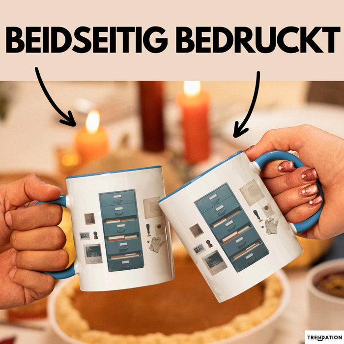 Archivar Tasse Geschenk Lustige Geschenkidee Spruch Für Geschichts Bewahrer Blau Trendation