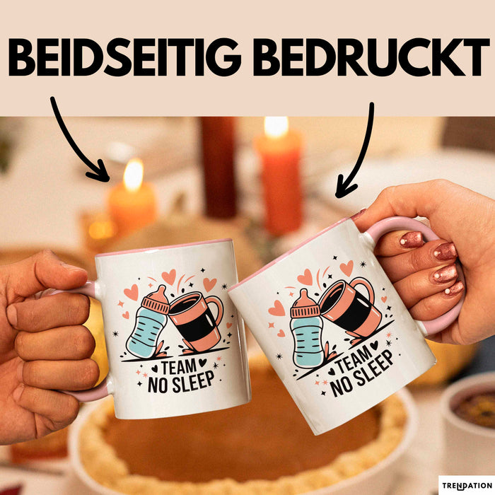 Neue Mama Tasse Geschenk Lustige Geschenkidee Spruch Für Schlaflose Eltern Rosa Trendation