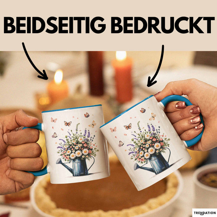Florist Tasse Geschenk Lustige Geschenkidee Spruch Für Blumen Liebhaber Blau Trendation