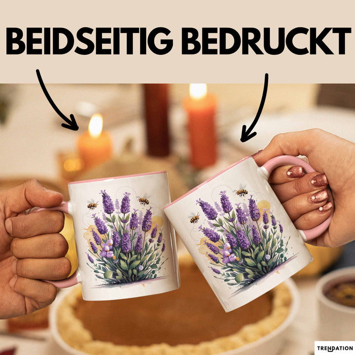 Gärtner Tasse Geschenkidee für Pflanzenliebhaber Spruch Rosa Trendation