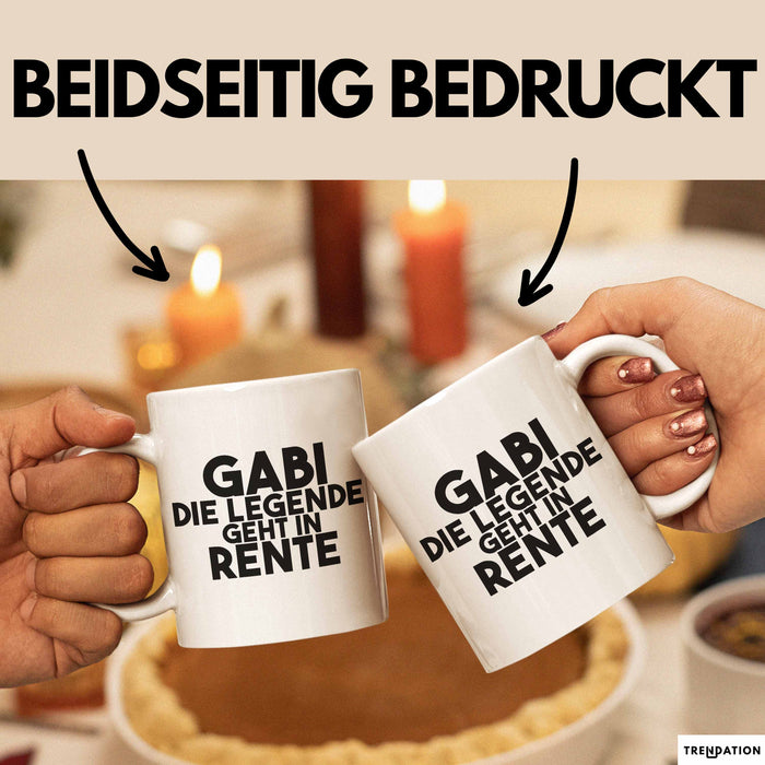Gabi Tasse Gabi – Die Legende Geht In Rente Geschenk