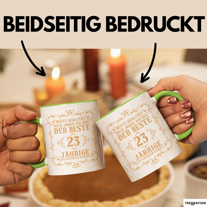 23er Geburtstag Geschenk Männer Vater Mann Noch Immer Der Beste 23-Jährige Zur Perfektion Gebraut Opa Grün Trendation