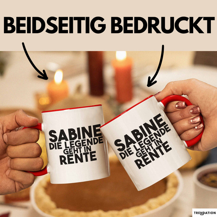 Sabine Tasse Sabine – Die Legende Geht In Rente Geschenk